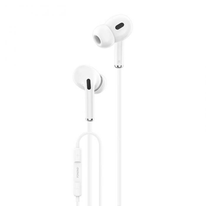 Austiņas - Earphones 3D music Foneng T33 (white) T33 White - быстрый заказ от производителя