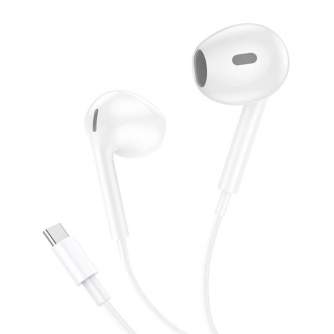 Headphones - Wired earphones Foneng T61 Type-C (white) T61 Type-C / White - quick order from manufacturer