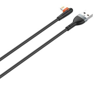 Kabeļi - Cable USB to Lightning LDNIO LS561, 2.4A, 1m (black) LS561 lightning - быстрый заказ от производителя