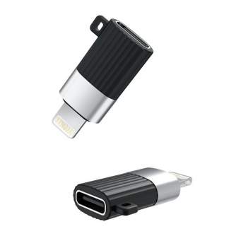 Kabeļi - Переходник USB-C на Lightning XO NB149-D (черный) - быстрый заказ от производителя