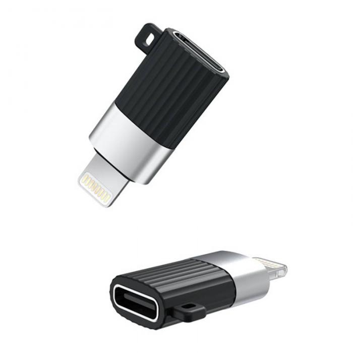 Kabeļi - Adapteris USB-C uz Lightning XO NB149-D (melns) - ātri pasūtīt no ražotāja