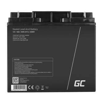 Discontinued - Green Cell Rechargeable battery AGM 12V 18Ah Maintenancefree for UPS ALARM AGM09