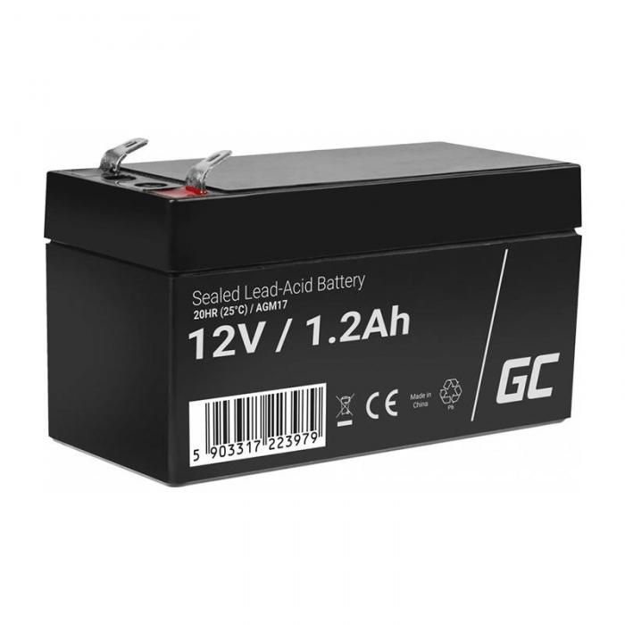 Citi aksesuāri - Green Cell Rechargeable battery AGM 12V 1.2Ah Maintenancefree for UPS ALARM - быстрый заказ от производителя