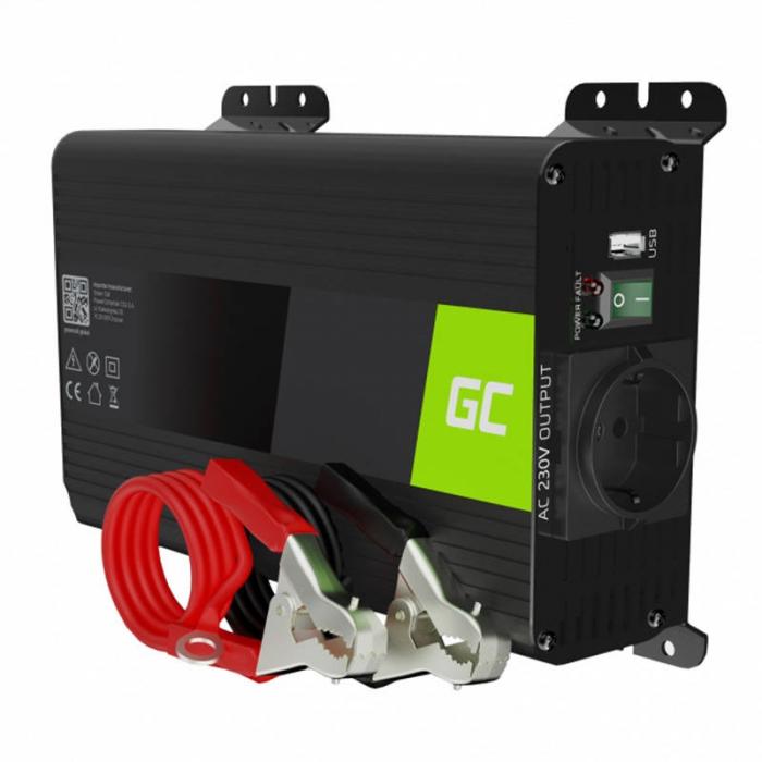 Портативные солнечные панели - Voltage converter Green Cell Inwerter 12V / 230V 300W/600W (pure sine wave) - быстрый заказ от п