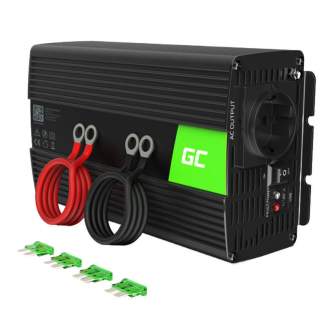 Portatīvie saules paneļi un spēkstacijas - Voltage converter Green Cell Inwerter 12V / 230V 1000W/2000W (pure sine wave) - ātri pasūtīt no ražotāja