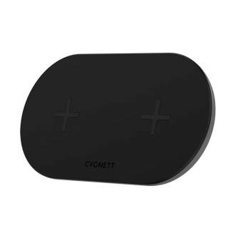 Cables - Dual wireless charger Cygnett 20W (black) CY3439WIRDD - quick order from manufacturer