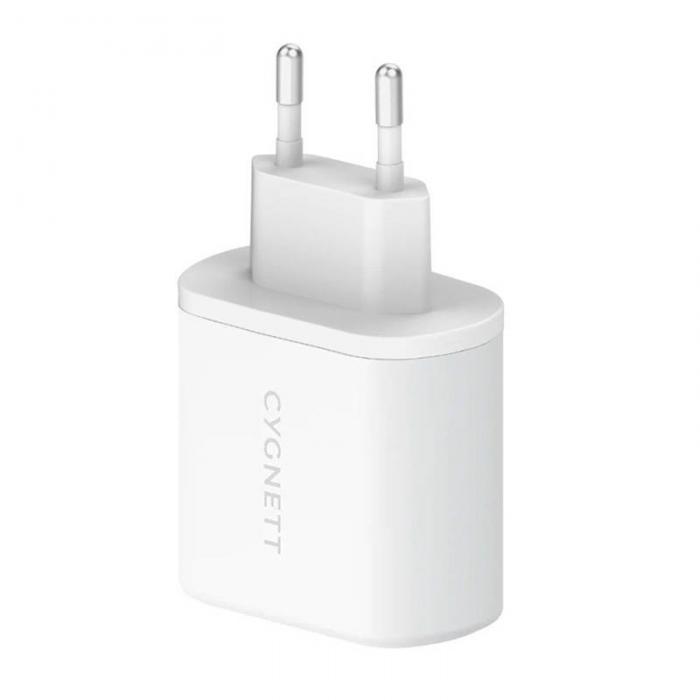 Wall charger - Wall charger Cygnett 2x USB-C 35W (white) CY4355PDWCH - quick order from manufacturer