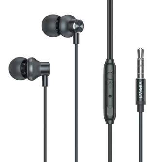 Austiņas - Wired in-ear headphones Vipfan M07, 3.5mm (green) M07 dark green - быстрый заказ от производителя