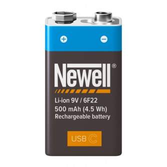 Batteries and chargers - Newell 9 V USB-C 500 mAh Akku - quick order from manufacturer