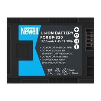 Camera Batteries - Newell replacement battery BP-820 for Canon - quick order from manufacturer