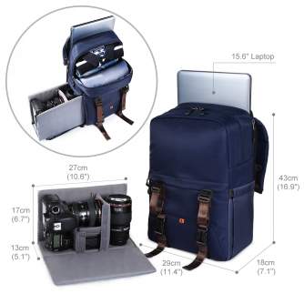 Backpacks - K&F Concept Dual Shoulders Camera Bag for Travel KF13.087 - buy today in store and with delivery