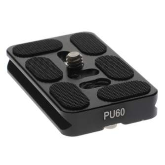 Tripod Accessories - Caruba Tripod Plate PU60 Universal Quick Release Plate 1/4" - quick order from manufacturer