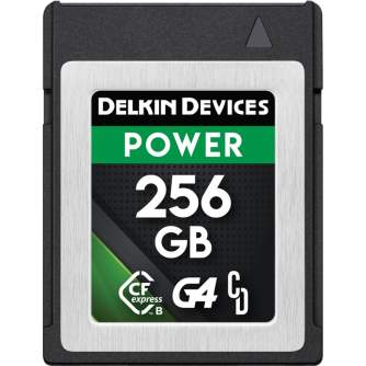 Atmiņas kartes - DELKIN CFEXPRESS POWER R1780/W1700 (G4) 256GB DCFXBP256G4 - ātri pasūtīt no ražotāja