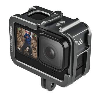 Accessories for Action Cameras - TELESIN Alu cage for GoPro Hero11/10/9 GP-FMS-G11 - buy today in store and with delivery