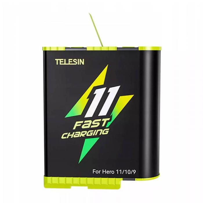 Accessories for Action Cameras - Telesin Fast charge battery for GoPro Hero12 11/10/9 GP-FCB-B11 - buy today in store and with delivery