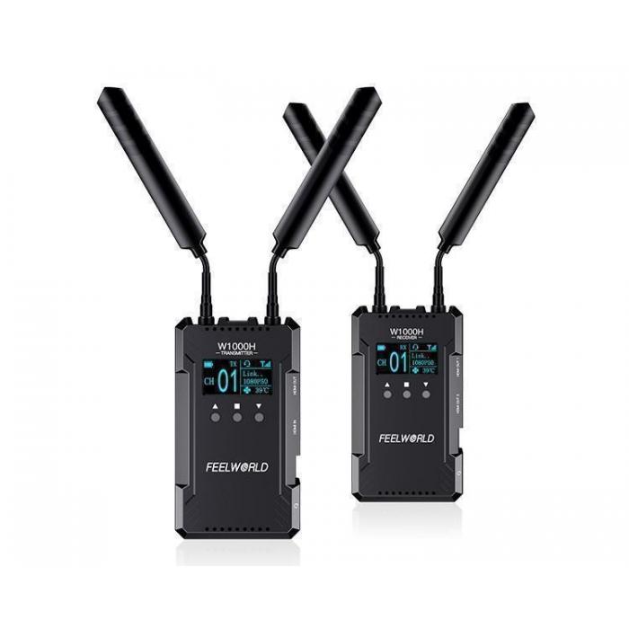 Wireless Video Transmitter - Feelworld W1000H Video Transmission System Dual HDMI Full Duplex Intercom Live - quick order from manufacturer