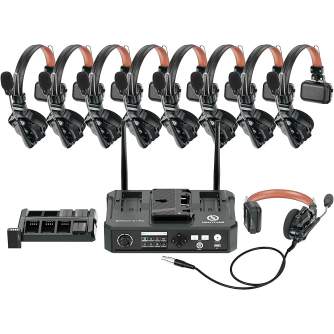 Austiņas - Hollyland Solidcom C1 Pro Hub - 9S (Wireless Intercom System with HUB & 9 Headsets) - ātri pasūtīt no ražotāja