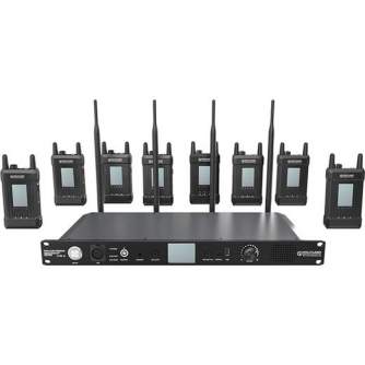 Bezvadu audio sistēmas - Hollyland Syscom 1000T Full Duplex Intercom System - 8 belt pack SYSCOM1000T8 - быстрый заказ от произв