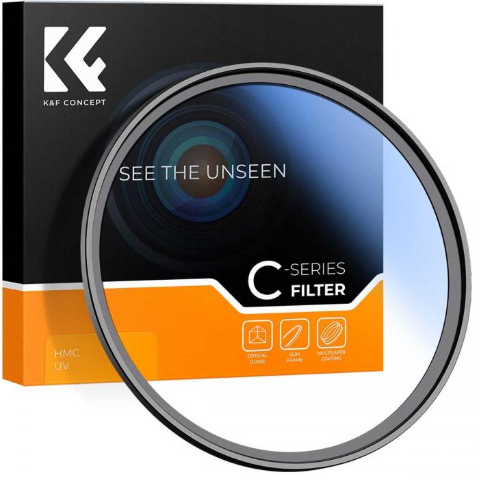 UV фильтры - K&F Concept 58MM Classic Series, Blue-Coated, HMC UV Filter, Japan Optics KF01.1 - купить сегодня в магазине и с до