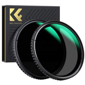 ND neitrāla blīvuma filtri - K&F Concept 72mm Variable ND Filter Kit 2pcs ND2-32 & ND32-512 SKU.1972 - ātri pasūtīt no ražotāja