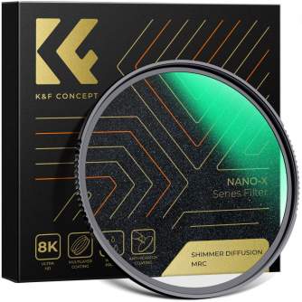 New products - K&F Concept 82mm Nano-X-Microlight Shimmer Diffusion MRC filter KF01.2170 - quick order from manufacturer