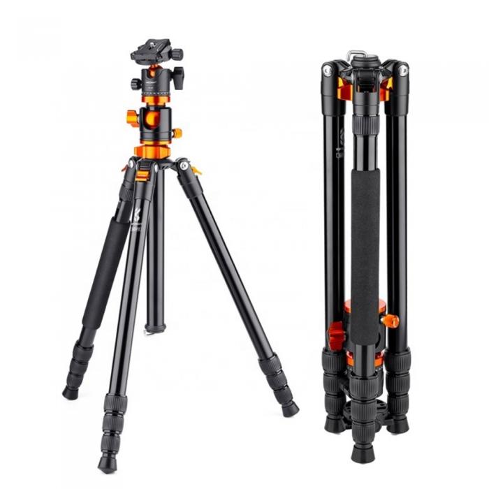 Statīvu aksesuāri - K&F Concept Compact Aluminum DSLR Tripod (09.090) KF09.090V1 - ātri pasūtīt no ražotāja