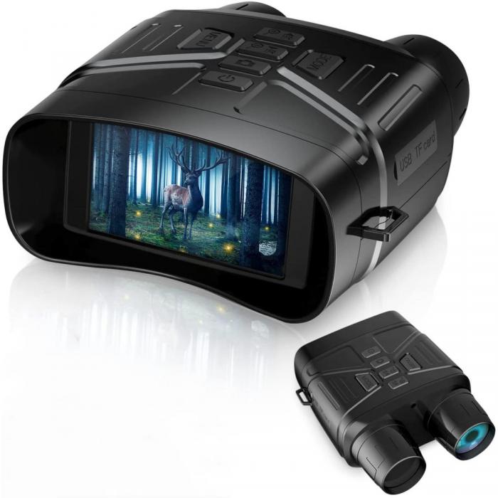 Optiskie tēmekļi - K&F Concept 4K adult night vision binoculars, 3 display, 7-stop infrared night - ātri pasūtīt no ražotāja