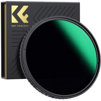 Neutral Density Filters - K&F Concept 52MM XV40 Nano-X Variable/Fader ND Filter, ND8~ND128, W/O Black - quick order from manufacturer