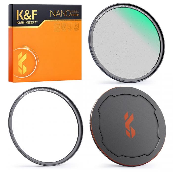 Soft filtri - K&F Concept K&F 77mm Magnetic Black Mist Filter 1/4 Special Effects Filter - быстрый заказ от производителя