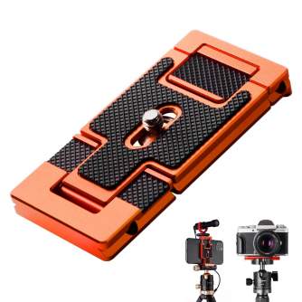 Statīvu aksesuāri - K&F Concept Arca Swiss Quick Release Plate Camera and Smartphone Mount CA02 - ātri pasūtīt no ražotāja