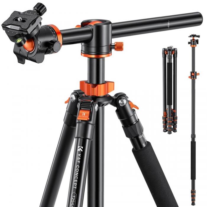 Новые товары - K&F Concept 94"/2.4m Overhead Camera Tripod T254A8+BH-28L (SA254T1) KF09.086V1 - быстрый заказ от производителя