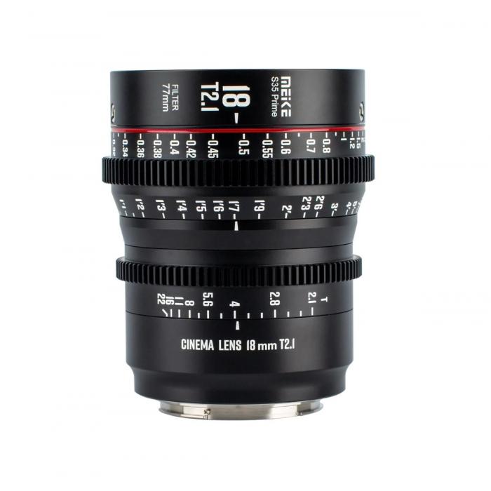 CINEMA Video Lences - Meike 18mm T2.1 S35 Prime (EF) MK-18T2.1 S35 EF - quick order from manufacturer