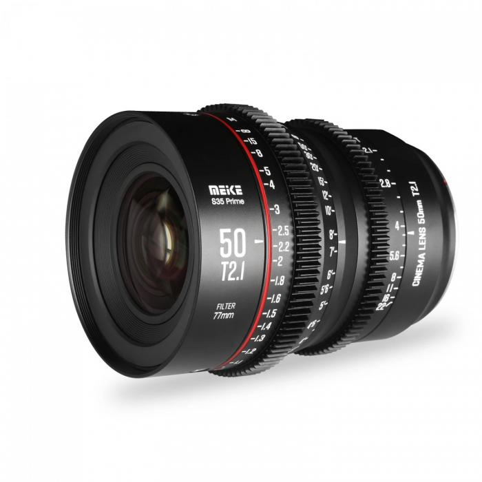 CINEMA Video Lences - Meike 50mm T2.1 S35 Prime Lens EF MK-50MM T2.1 S35-PRIME EF - quick order from manufacturer