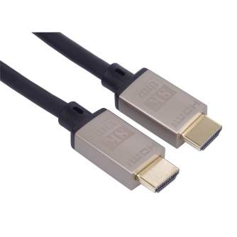 Wires, cables for video - PremiumCord Ultra High Speed HDMI 2.1 cable 8K@60Hz, 4K@120Hz length 2m metallic - quick order from manufacturer