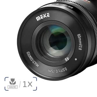 Mirrorless Lenses - Meike 60mm f/2.8 APS-C MF Macro Prime Lens (Nikon Z) MK-60MM F2.8 APS-C Z - quick order from manufacturer