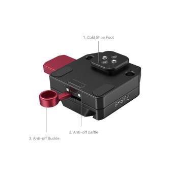 Rigu aksesuāri - SmallRig Power Supply Mount Plate for DJI RS Stabilizers 4189 4189 - ātri pasūtīt no ražotāja