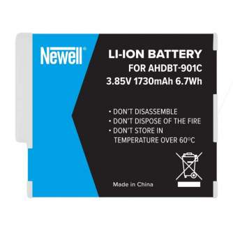 Kameru akumulatori - Newell SupraCell Protect replacement battery AHDBT-901c for GoPro Hero12 11/ - perc šodien veikalā un ar piegādi