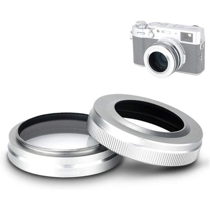 Blendes - JJC Lens Hood for Fujifilm X100V D184441 Silver - быстрый заказ от производителя