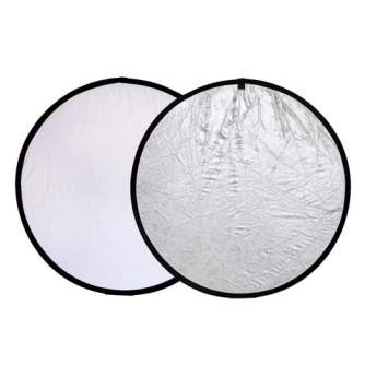 Foldable Reflectors - Falcon Eyes Reflector CFR-42S Silver/White 107 cm - quick order from manufacturer