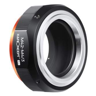 Objektīvu adapteri - K&F Concept M42-M4/3 PRO high precision lens adapter (orange) M10125 Lens Adapter KF06.441 - ātri pasūtīt no ražotāja