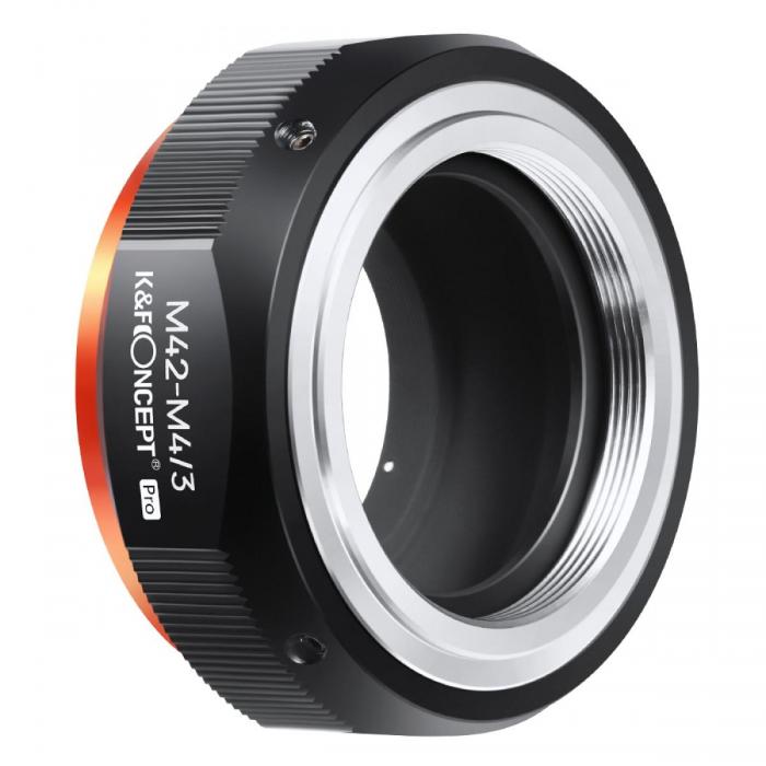 Adapters for lens - K&F Concept M42-M4/3 PRO high precision lens adapter (orange) M10125 Lens Adapter KF06.441 - quick order from manufacturer