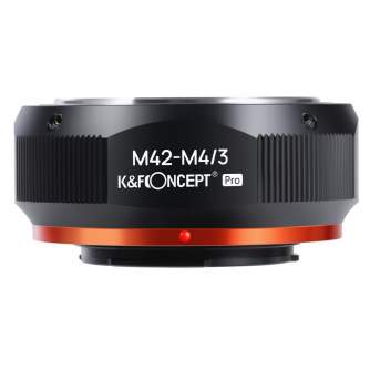 Adapters for lens - K&F Concept M42-M4/3 PRO high precision lens adapter (orange) M10125 Lens Adapter KF06.441 - quick order from manufacturer