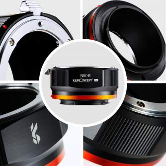 Objektīvu adapteri - K&F Concept Nikon to Sony Adapter for Nikon AI F Mount Lens to E NEX Mount Mirrorless Camera with Matting Varnish Design Comp... - ātri pasūtīt no ražotāja