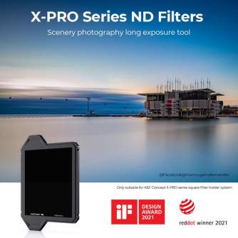 Square and Rectangular Filters - K&F Concept 100*100*2MM Square Full ND8 with Lens Protection Bracket SKU.1872 - quick order from manufacturer