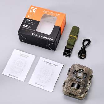 Medību kameras - K&F Concept 1296P 24MP Wildlife Camera dead wood KF35.064 - ātri pasūtīt no ražotāja