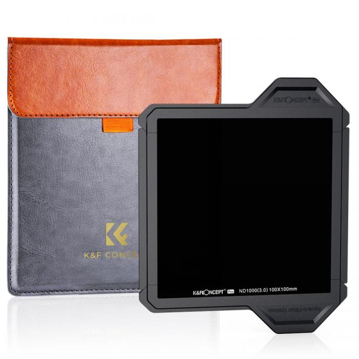 Neutral Density Filters - K&F Concept 100*100*2MM Square Full ND1000 with Lens Protection Bracket SKU.1809 - quick order from manufacturer
