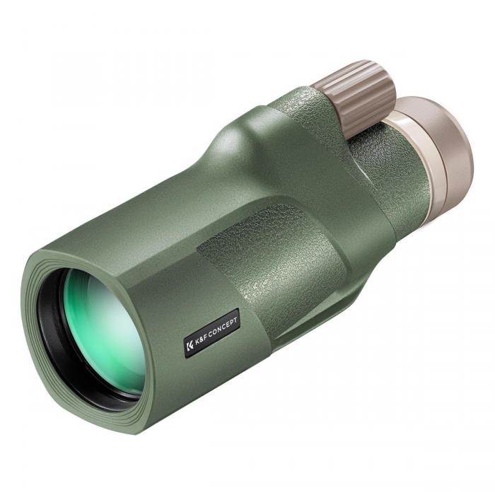 Optiskie tēmekļi - K&F Concept 12*50 BAK4 HD Monocular IP68 Waterproof High Power Easy Focus with Aka dovetail, waterproof, arm KF33.076 - ātri pasūtīt no ražotāja