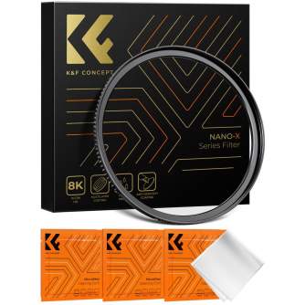 Adapters for filters - K&F Concept 67-82mm Step Up Brass Filter Adapter Ring, Thickness 2.9mm, W/ 3pcs Cleaning Cloth KF05.325 - quick order from manufacturer