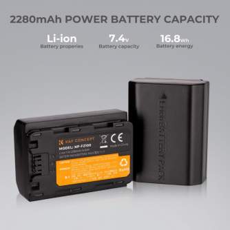 Camera Batteries - K&F Concept FZ100 2000mAh Digital Camera Dual Battery with Dual Channel Charger, - quick order from manufacturer