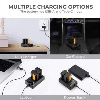 Camera Batteries - K&F Concept FZ100 2000mAh Digital Camera Dual Battery with Dual Channel Charger, - quick order from manufacturer